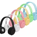 Fone De Ouvido Colorido Sem Fio Bluetooth P2 Sd Rádio Fm
