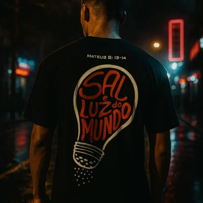 Sal e luz do mundo - camiseta oversized