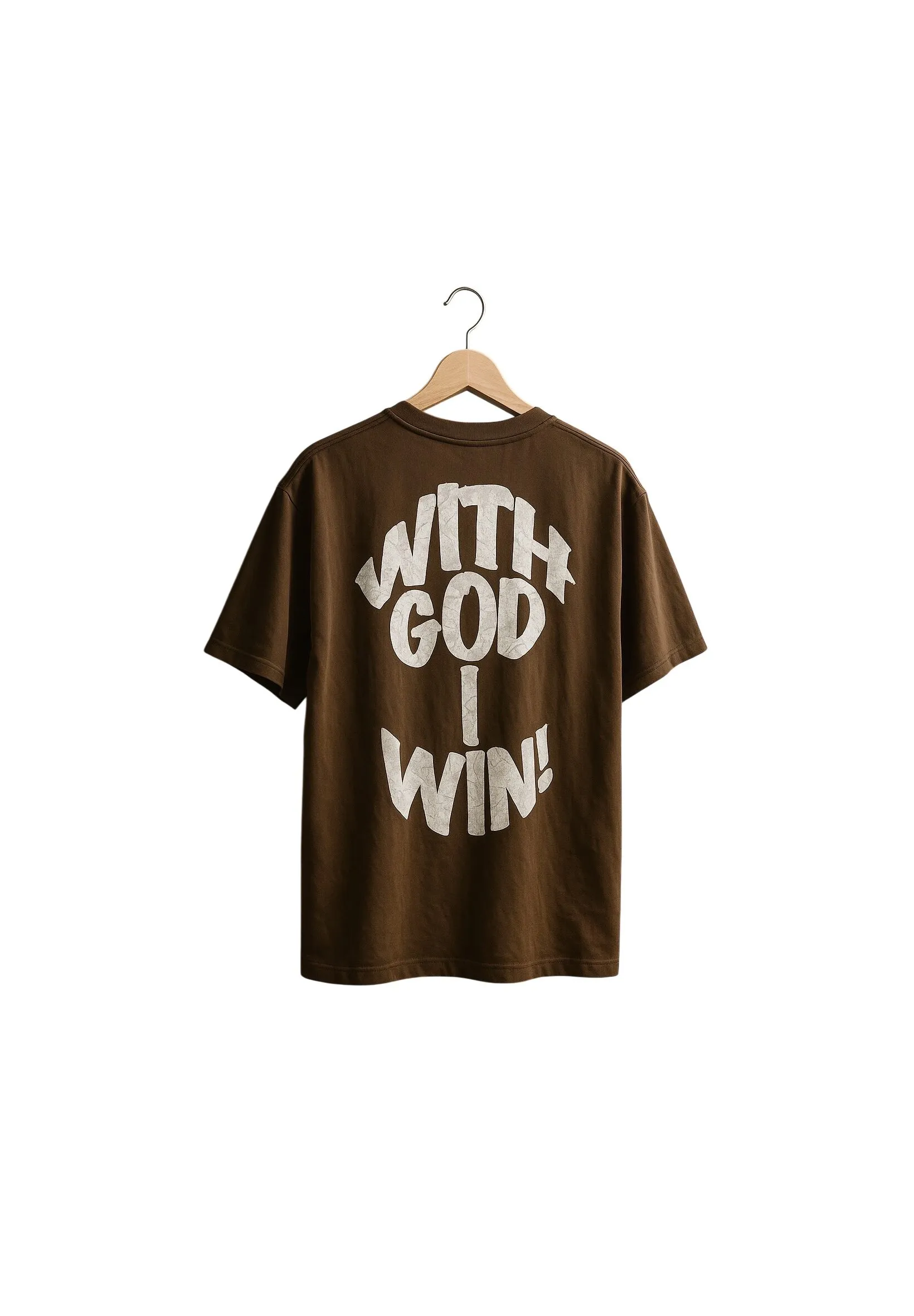 With god i win - camiseta oversized